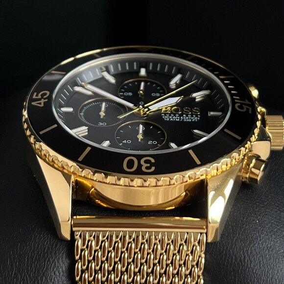 Hugo Boss Men’s Ocean Gold Steel Watch - Picture 9 of 12